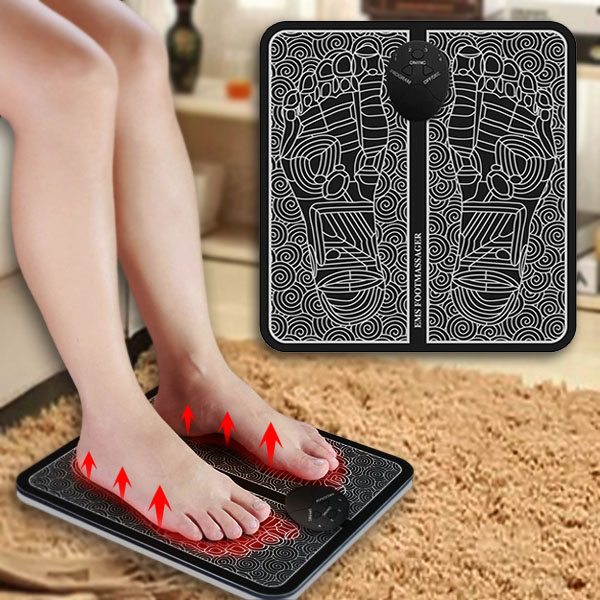 Alfombrilla de masaje EMS para pies - 6 modos, 4 niveles de intensidad | FOOTPAD