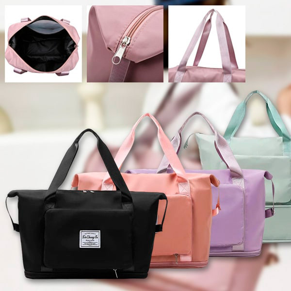 Bolsa de viaje plegable con diseño expandible (42 x 22 x 28 cm) | BAGPLUS