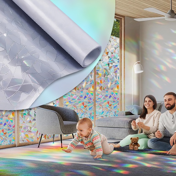 Lámina decorativa para ventanas para proteger la intimidad | PRISMWRAP