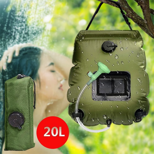 Ducha Solar de Camping con Termómetro Integrado (20L) | SHOWDY