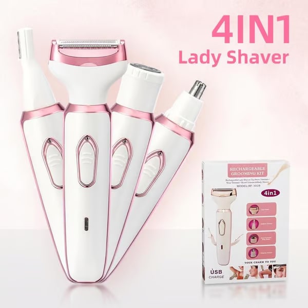 Afeitadora eléctrica 4 en 1 para mujeres | LUNATRIM