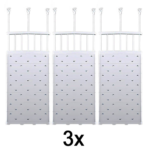 3x Estante extensible a presión (48-80 cm, Sin taladrar) | SHELFEXPEND