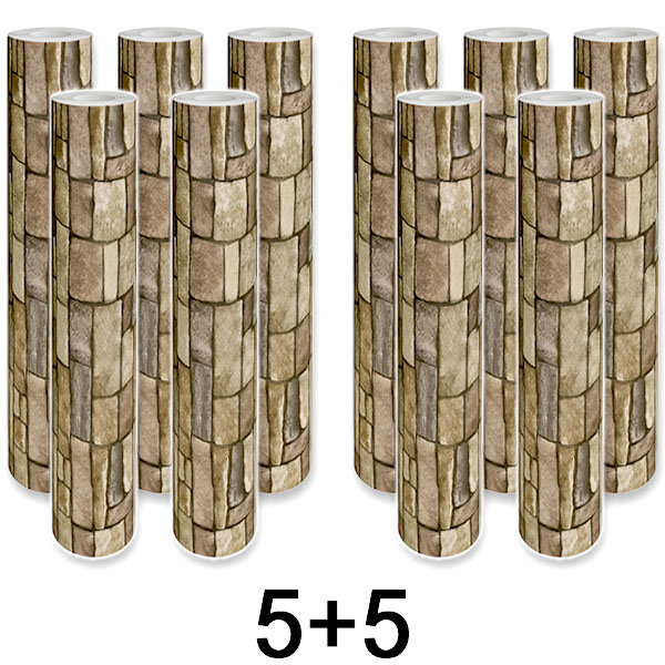 5x 1+1 GRATIS Panel de Pared 3D Adhesivo Ladrillo | WALLCORWRAP