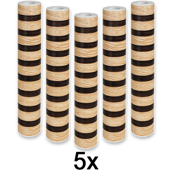 5x Panel de pared autoadhesivo con efecto madera | LINEWALL