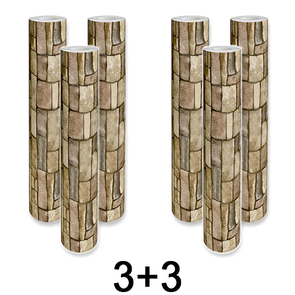 3x 1+1 GRATIS Panel de Pared 3D Adhesivo Ladrillo | WALLCORWRAP