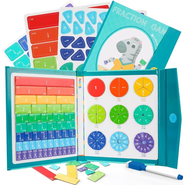 Juego magnético de fracciones | JOJNUMERI
