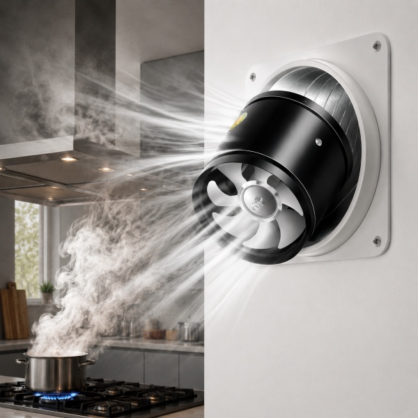 Extractor de aire para cocina, baño y oficina - 160 m³/h o 530 m³/h | VENTORIS