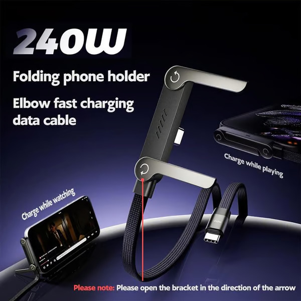 Soporte con cable de carga rápida | CABSTAND